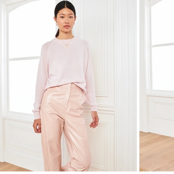 Quince Mongolian Cashmere Shrunken Sweatshirt Numerous Colors - Picture 4 of 10